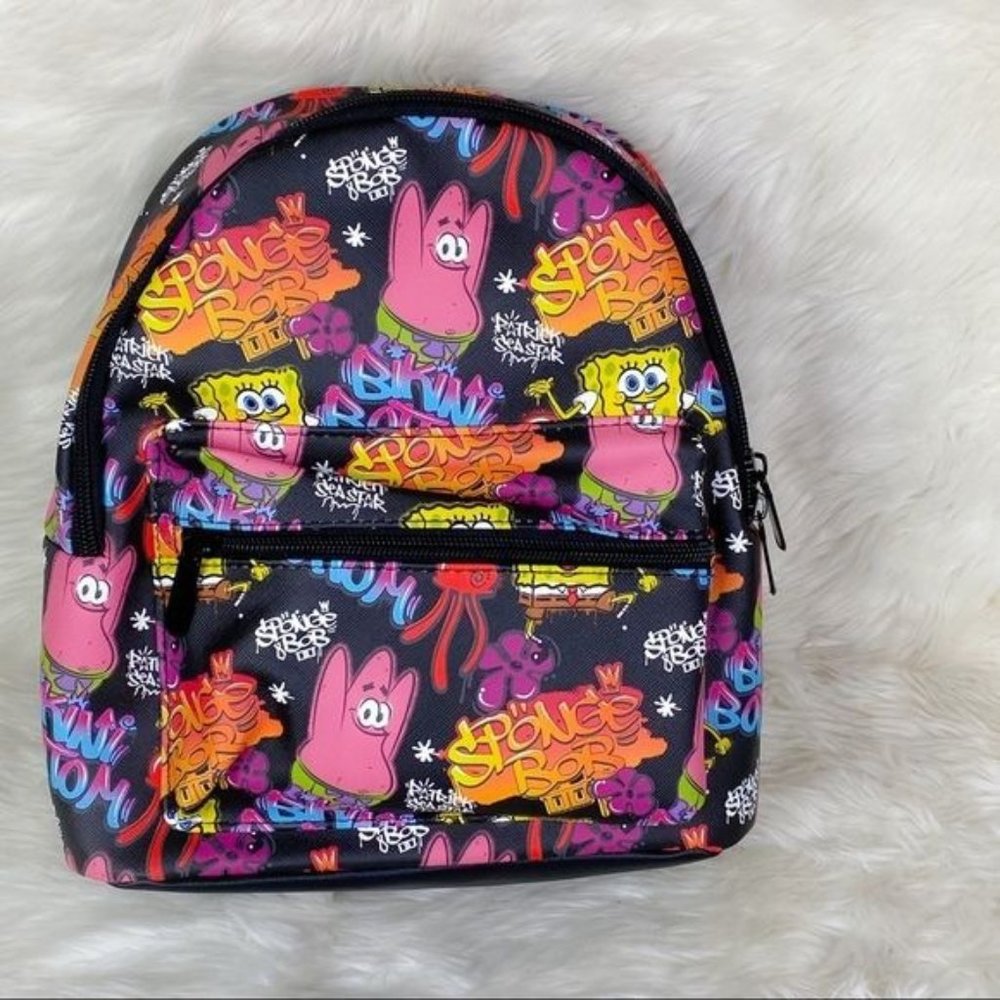 Bioworld SpongeBob SquarePants Graffiti Mini Backpack NWT